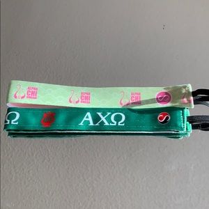Two Pack of Alpha Chi Omega Sweaty Bands